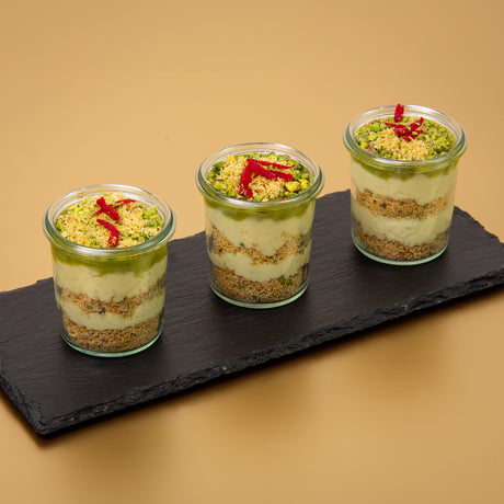 Pistazien Creme mit Knafeh im Glas - Casalot Catering Berlin - Dessert - Orientalisches Business Catering, Partyservice