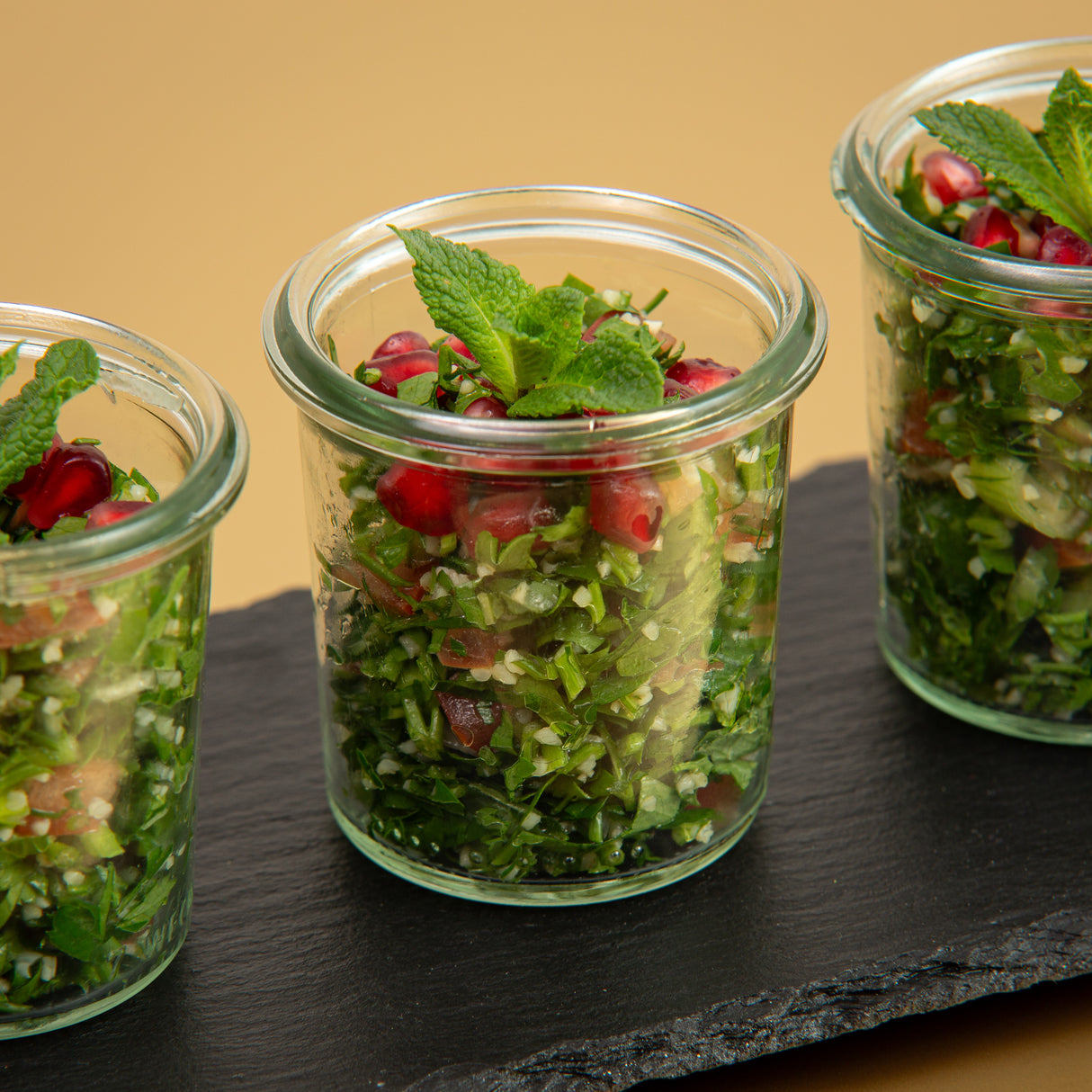 Tabouleh im Glas - Casalot Catering Berlin - Fingerfood - Orientalisches Business Catering, Partyservice