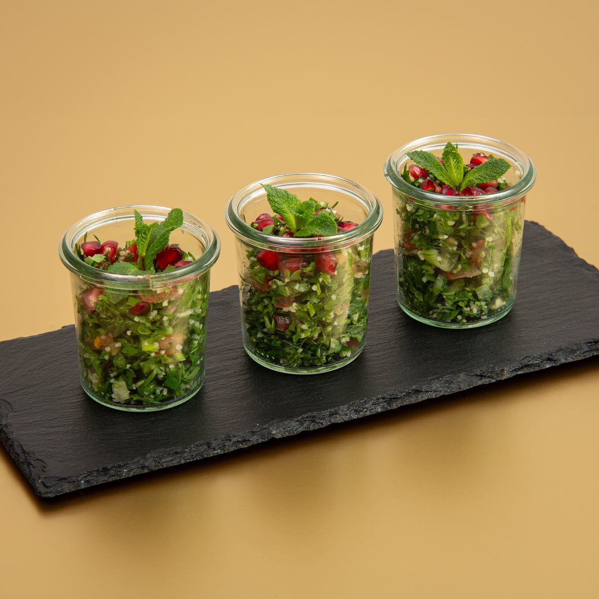 Tabouleh im Glas - Casalot Catering Berlin - Fingerfood - Orientalisches Business Catering, Partyservice
