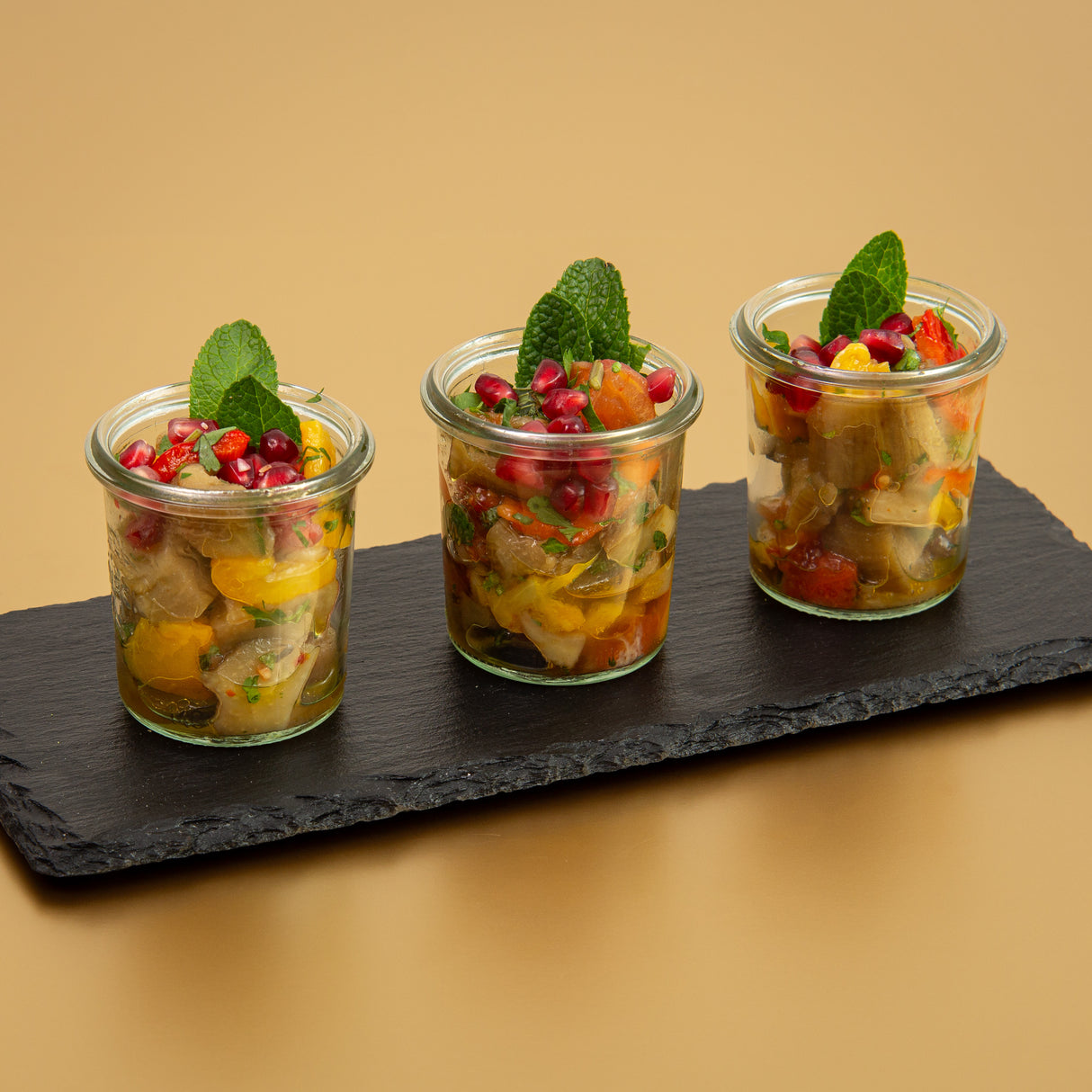 Babaghanusch im Glas - Casalot Catering Berlin - Fingerfood - Orientalisches Business Catering, Partyservice