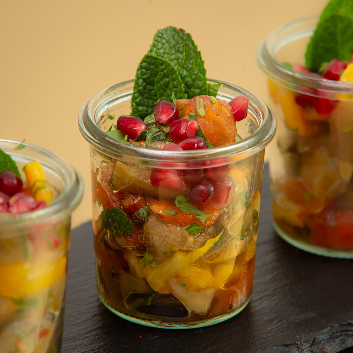 Babaghanusch im Glas - Casalot Catering Berlin - Fingerfood - Orientalisches Business Catering, Partyservice