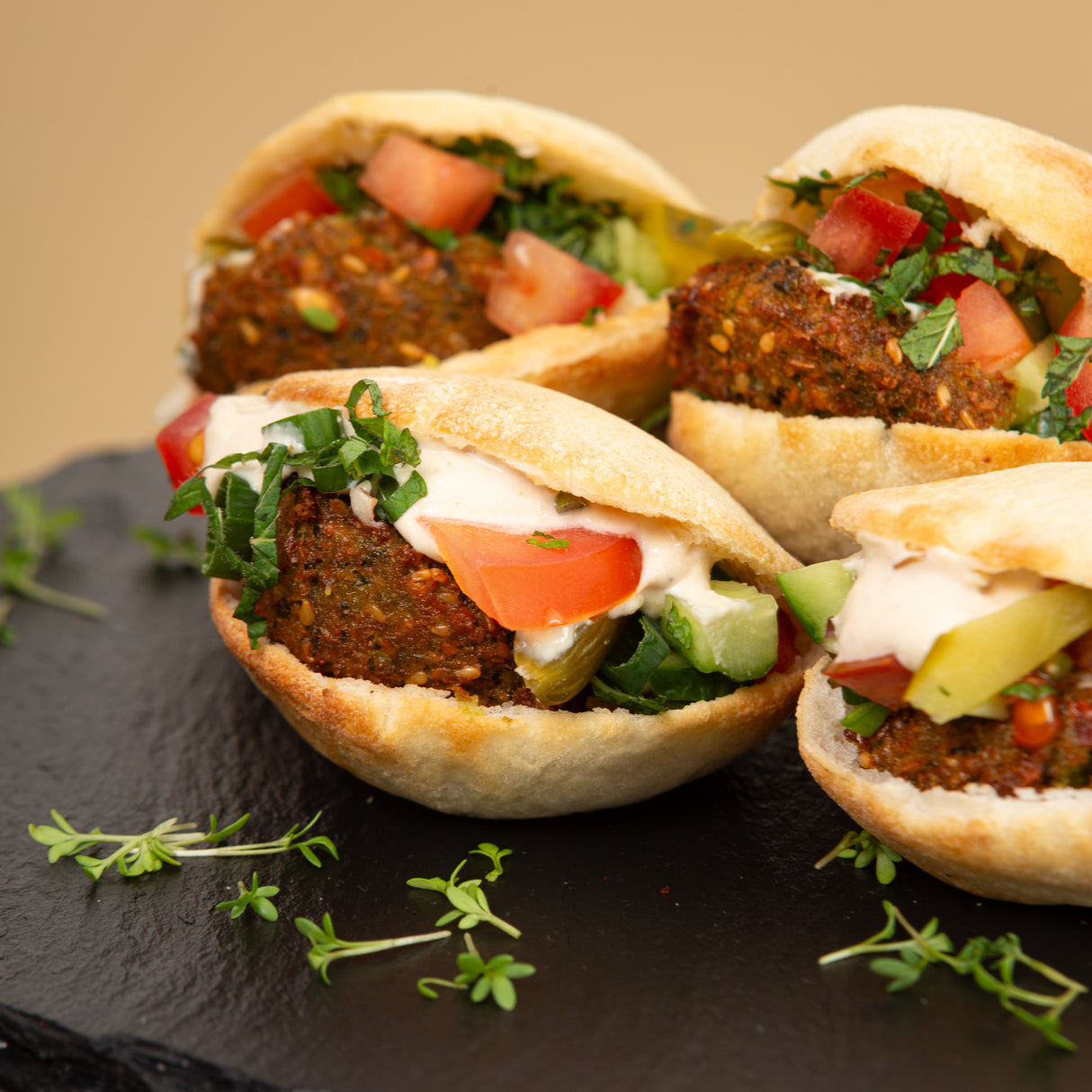 Falafel im Mini-Brot - Casalot Catering Berlin - Fingerfood - Orientalisches Business Catering, Partyservice
