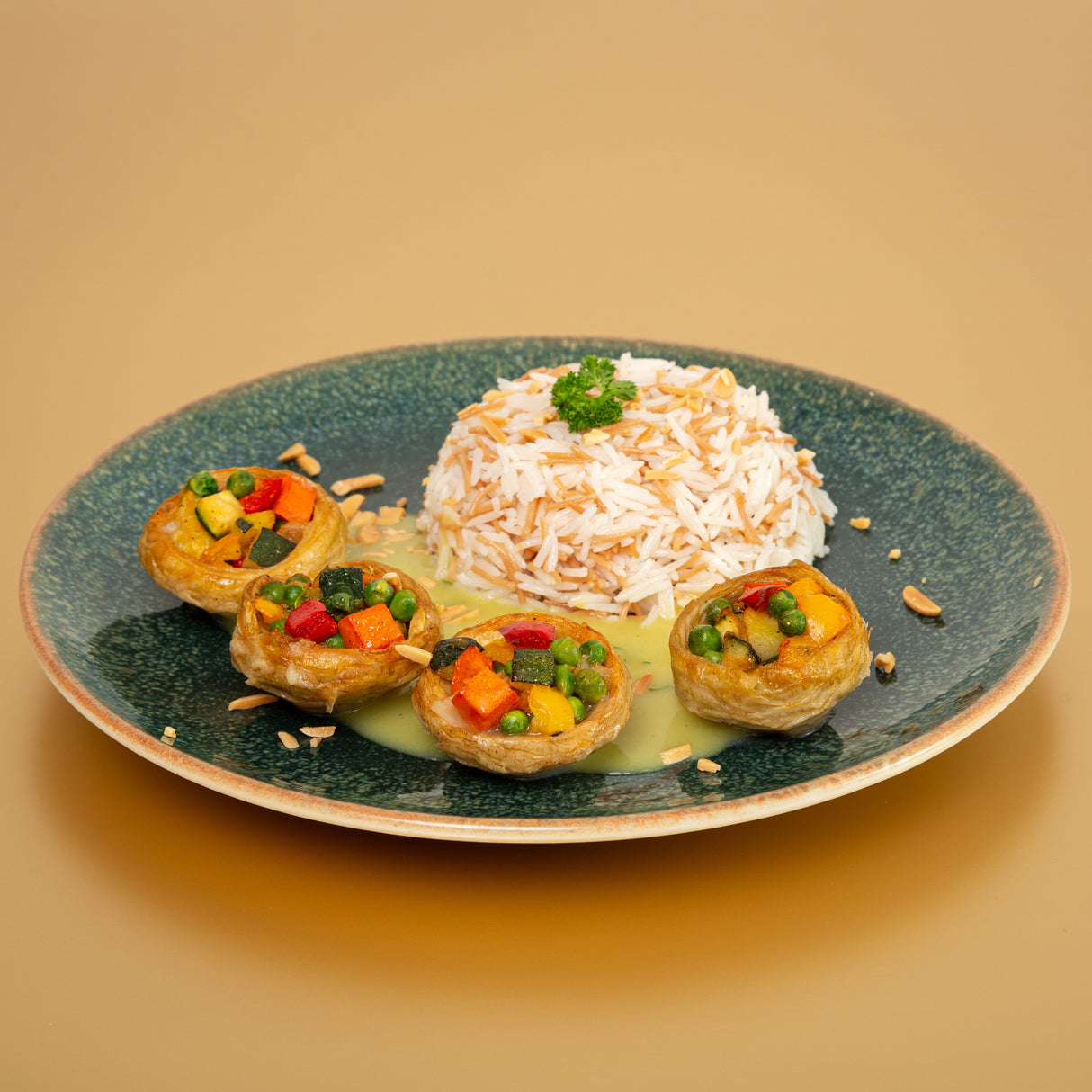 Mittagsbuffet Vegan - Casalot Catering Berlin - Warmes Buffet - Orientalisches Business Catering, Partyservice