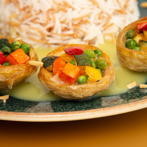 Mittagsbuffet Vegan - Casalot Catering Berlin - Warmes Buffet - Orientalisches Business Catering, Partyservice